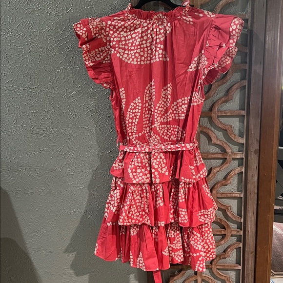 Anthropologie Verb by Pallavi Singhee Boho Cotton Ruffle Mini Dress - Picture 4 of 4